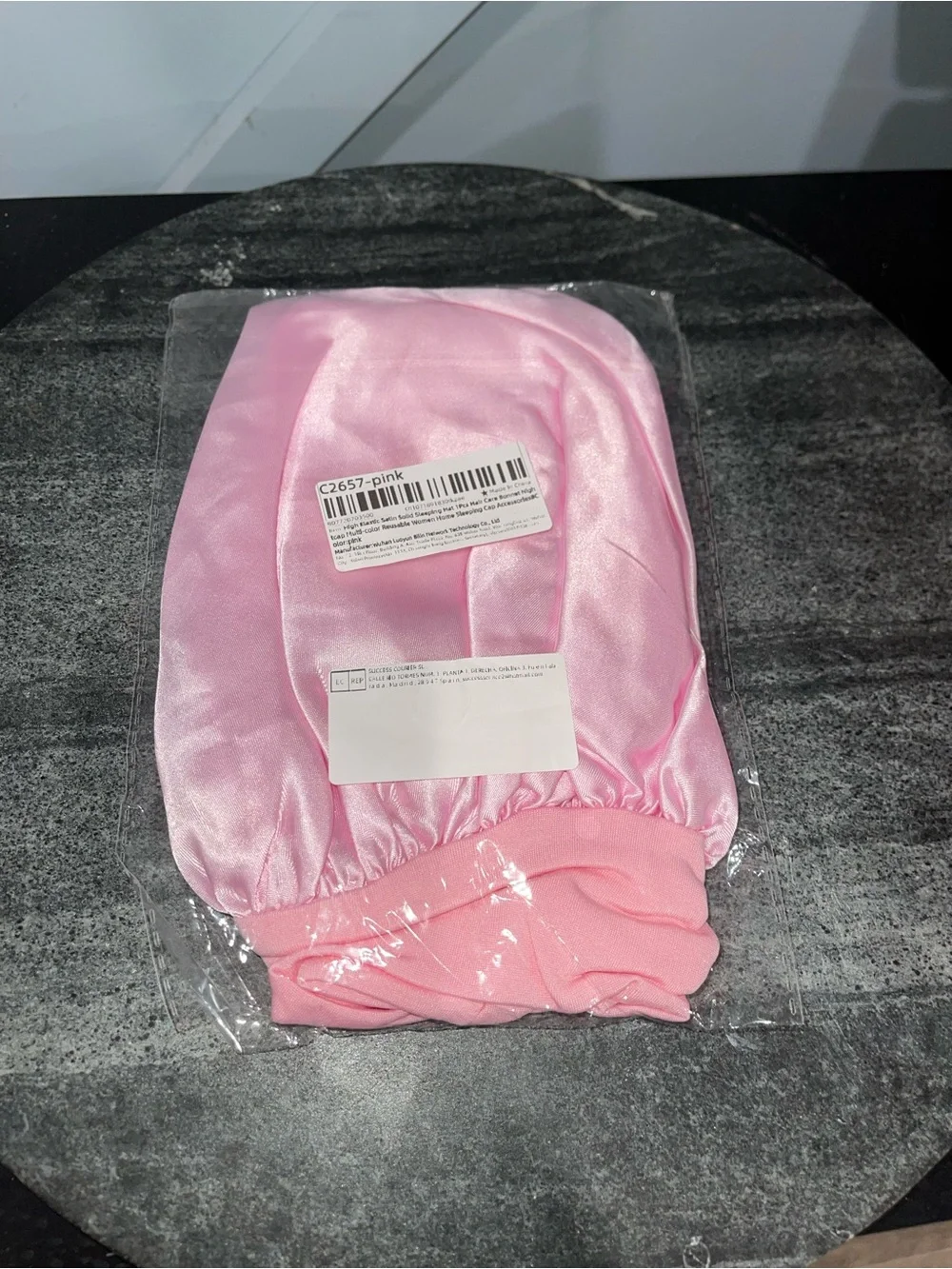 Pink Satin Sleep Bonnet - Gentle Hair Protection